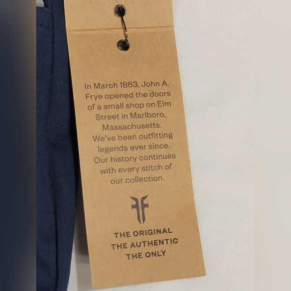 FRYE AND CO. Nightfall Navy Wide Leg Highrise Rough Hem Crop Jean Womens Size 10 - Picture 6 of 13